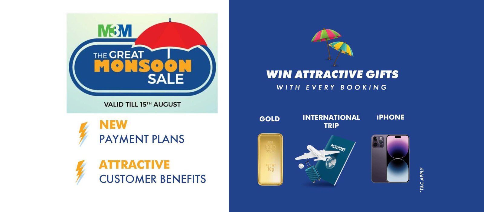 Experience Unmatched Savings M3M The Great Monsoon Sale on Your Perfect Living Spaces